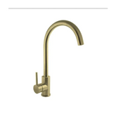 Linkware Elle Project Gooseneck Sink Mixer - Brushed Gold